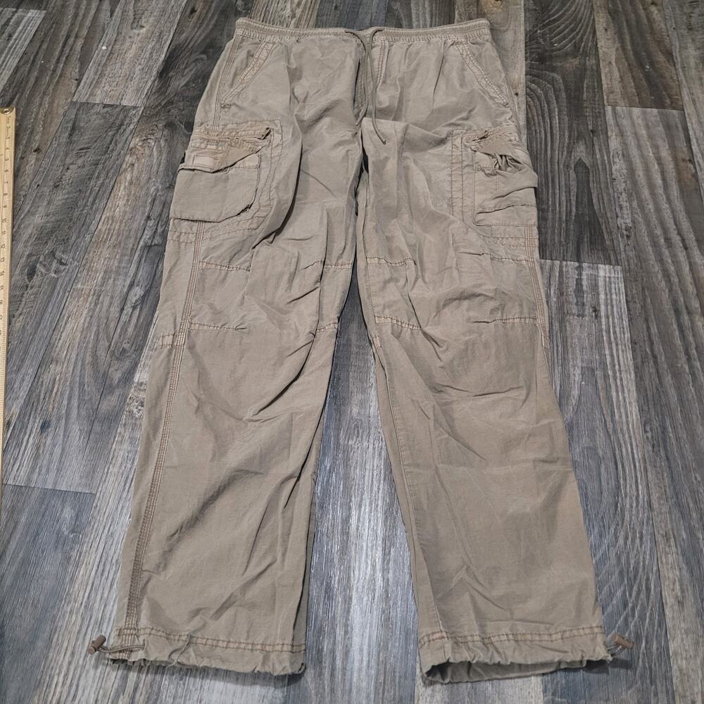 Aeropostale Men Pants Size XL Cargo‎ Cotton Nylon Active Utility Y2K